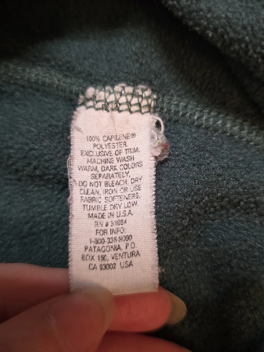 Patagonia Capilene Green Fleece Pants